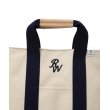 画像3: 【25秋冬ご予約受付中！25年8月入荷予定】ROTTWEILER/CANVAS TOTE BAG SMALL（WHITE/NAVY）［トートバッグスモール-25秋冬］ (3)