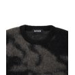 画像3: 【25秋冬ご予約受付中！25年10月入荷予定】ROTTWEILER/R9 PAINTED KNIT（BLACK）［モヘアニット-25秋冬］ (3)