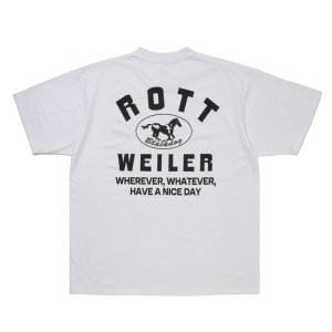画像: ROTTWEILER/HORSE TEE（WHITE）［プリントT-25秋冬］