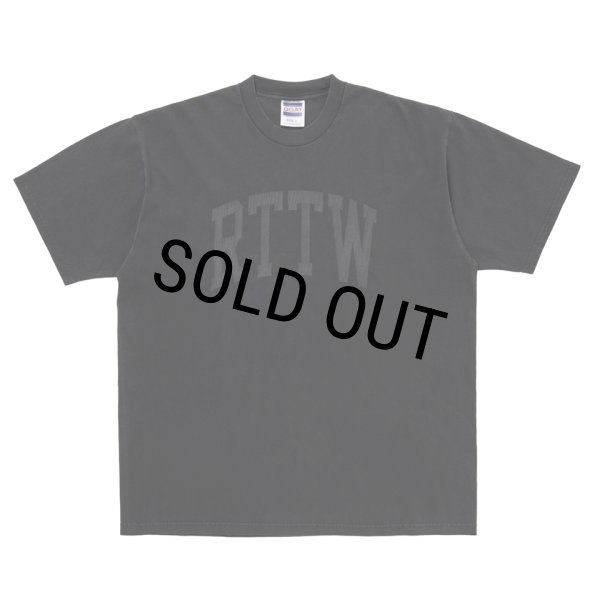 画像1: ROTTWEILER/RTTW TEE（BLACK）［ピグメント染めプリントT-25秋冬］ (1)