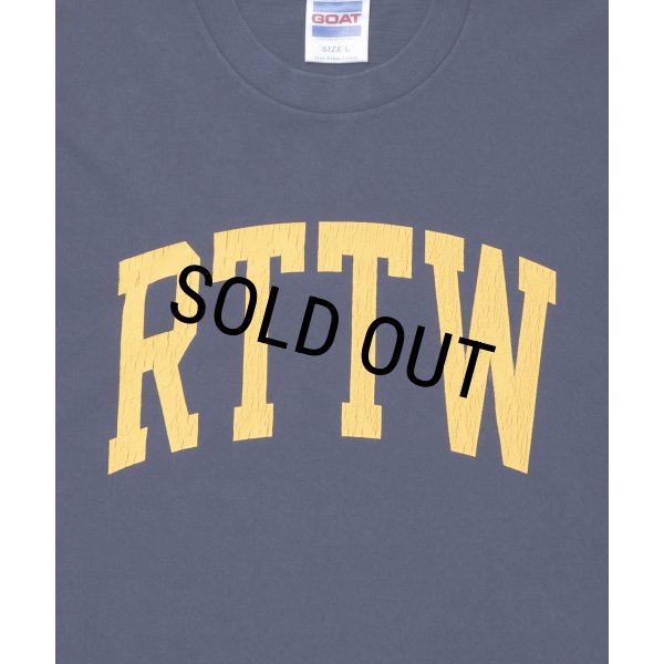 画像3: ROTTWEILER/RTTW TEE（NAVY）［ピグメント染めプリントT-25秋冬］ (3)