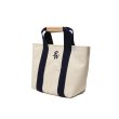 画像2: 【25秋冬ご予約受付中！25年8月入荷予定】ROTTWEILER/CANVAS TOTE BAG SMALL（WHITE/NAVY）［トートバッグスモール-25秋冬］ (2)