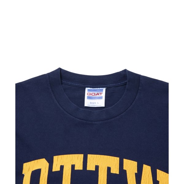 画像2: 【25秋冬ご予約受付中！25年7月入荷予定】ROTTWEILER/RTTW TEE（NAVY）［ピグメント染めプリントT-25秋冬］ (2)