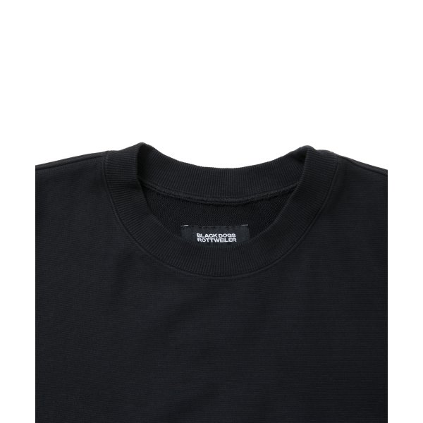 画像3: 【25秋冬ご予約受付中！25年9月入荷予定】ROTTWEILER/R9 BASIC SWEATER（BLACK）［クルーネックスウェット-25秋冬］ (3)