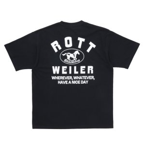 画像: ROTTWEILER/HORSE TEE（BLACK）［プリントT-25秋冬］