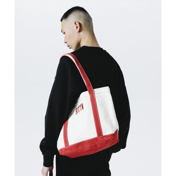 画像3: 【25秋冬ご予約受付中！25年8月入荷予定】ROTTWEILER/RTTW TOTE BAG（RED）［トートバッグ-25秋冬］ (3)
