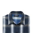 画像3: 【25秋冬ご予約受付中！25年9月入荷予定】ROTTWEILER/R9 OMBRE CHECK SHIRT（BLUE）［オンブレチェックシャツ-25秋冬］ (3)
