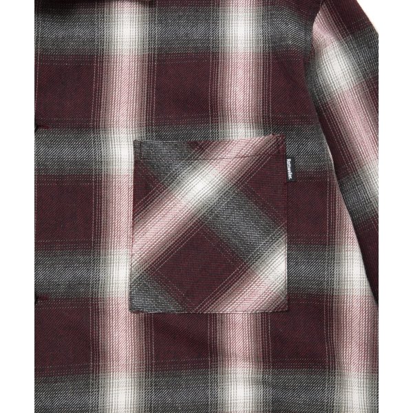 画像4: 【25秋冬ご予約受付中！25年9月入荷予定】ROTTWEILER/R9 OMBRE CHECK SHIRT（RED）［オンブレチェックシャツ-25秋冬］ (4)