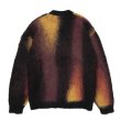 画像2: 【25秋冬ご予約受付中！25年10月入荷予定】ROTTWEILER/R9 PAINTED CARDIGAN（BLACK）［モヘアカーディガン-25秋冬］ (2)