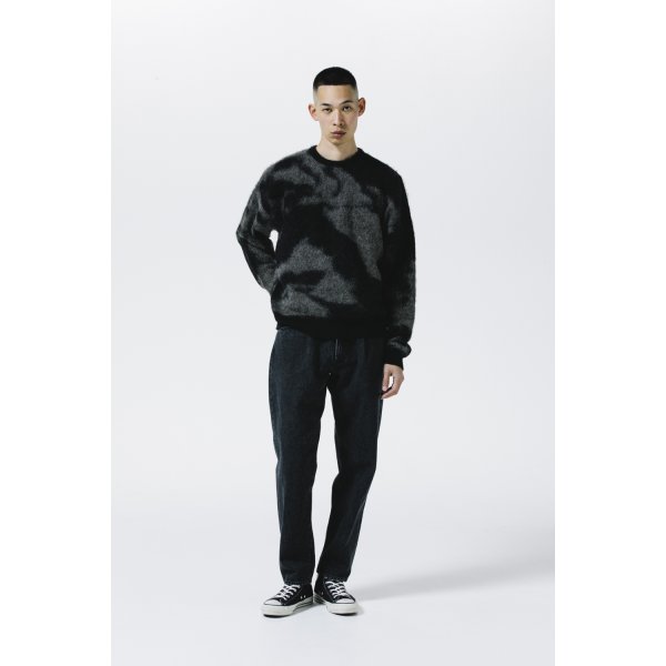 画像5: 【25秋冬ご予約受付中！25年10月入荷予定】ROTTWEILER/R9 PAINTED KNIT（BLACK）［モヘアニット-25秋冬］ (5)