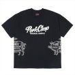 画像1: PORKCHOP/MULTI LOGOS TEE 2025（BLACK）［プリントT-25春夏］ (1)