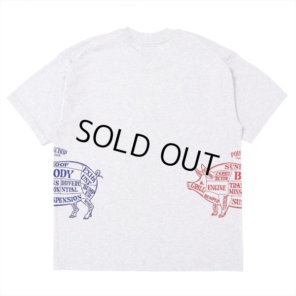 画像2: PORKCHOP/MULTI LOGOS TEE 2025（GRAY）［プリントT-25春夏］ (2)