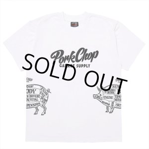 画像: PORKCHOP/MULTI LOGOS TEE 2025（WHITE）［プリントT-25春夏］