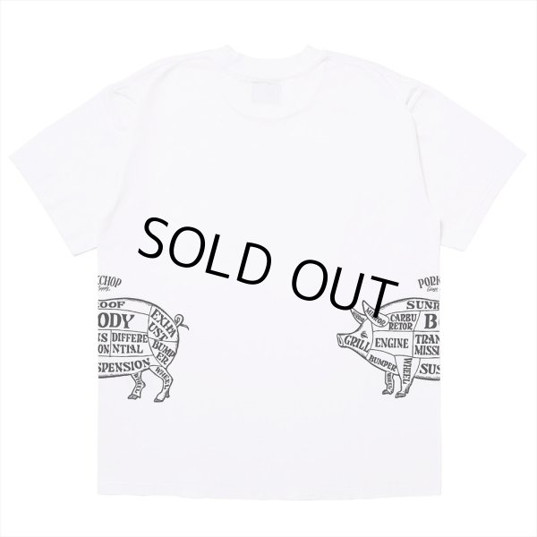 画像2: PORKCHOP/MULTI LOGOS TEE 2025（WHITE）［プリントT-25春夏］ (2)