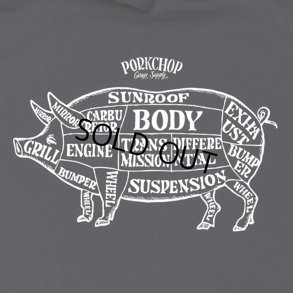 画像4: PORKCHOP/MULTI LOGOS TEE 2025（BLACK）［プリントT-25春夏］ (4)