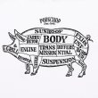 画像4: PORKCHOP/MULTI LOGOS TEE 2025（WHITE）［プリントT-25春夏］ (4)
