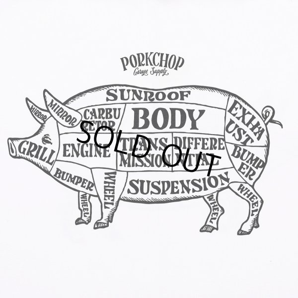 画像4: PORKCHOP/MULTI LOGOS TEE 2025（WHITE）［プリントT-25春夏］ (4)