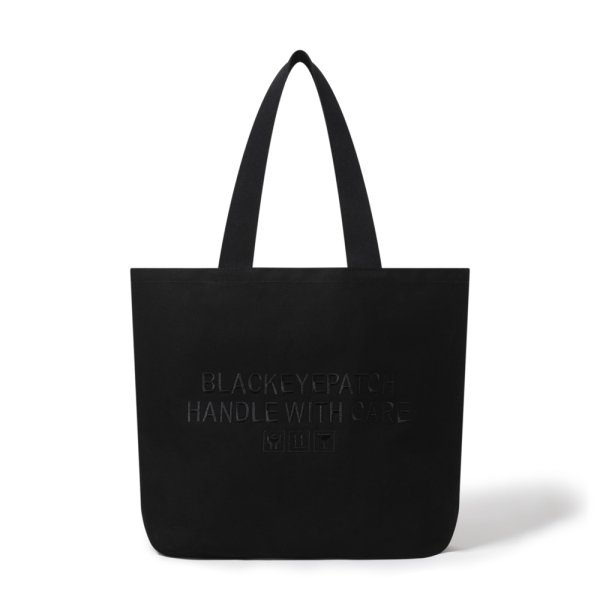 画像2: BlackEyePatch/HWC LABEL TOTE BAG LARGE（BLACK） (2)