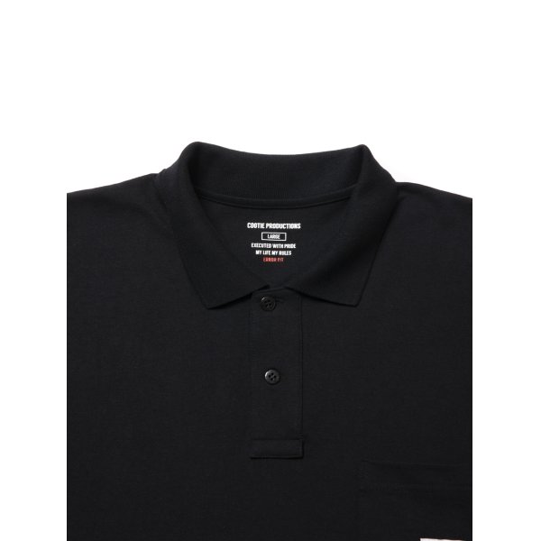 画像3: COOTIE PRODUCTIONS/Open End Yarn Error Fit S/S Polo（Black）［エラーフィットポロ-25春夏］ (3)