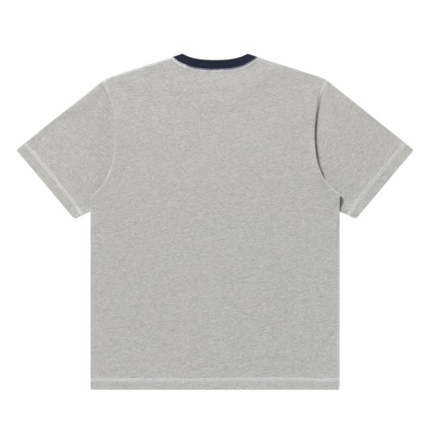 画像2: BlackEyePatch/HERALDIC COLLEGE STITCH TONED TEE（HEATHER GRAY） (2)