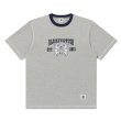 画像1: BlackEyePatch/HERALDIC COLLEGE STITCH TONED TEE（HEATHER GRAY） (1)