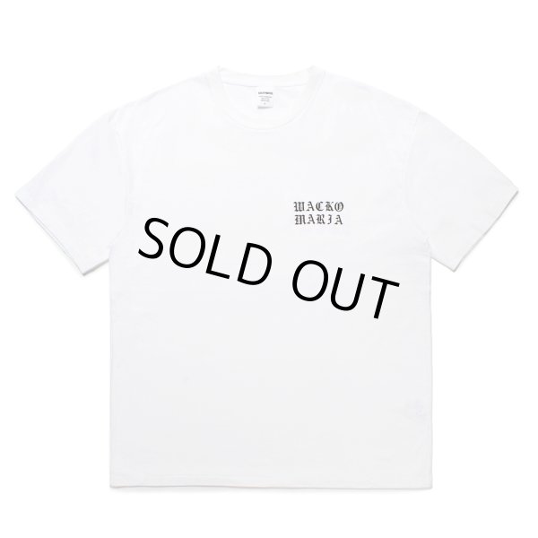 画像2: WACKO MARIA/WASHED HEAVY WEIGHT T-SHIRT（WHITE）［プリントT-25春夏］ (2)