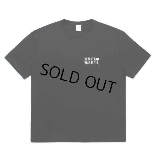 画像2: WACKO MARIA/WASHED HEAVY WEIGHT T-SHIRT（BLACK）［プリントT-25春夏］ (2)