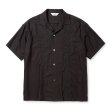 画像1: CALEE/VINTAGE TYPE GUAYABERA SH（BLACK）［キューバシャツ-25春夏］ (1)