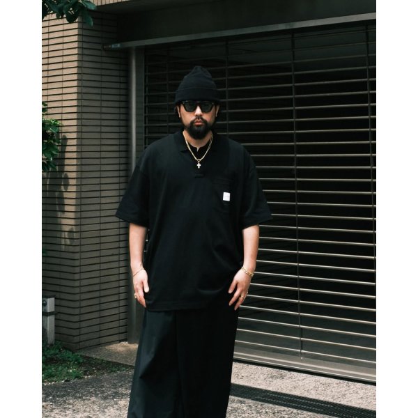 画像4: COOTIE PRODUCTIONS/Open End Yarn Error Fit S/S Polo（Black）［エラーフィットポロ-25春夏］ (4)