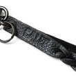 画像4: CALEE/STUDS & KNITTING LEATHER LONG KEY RING ＜TYPE B＞（BLACK/BLACK）［レザーロングキーリング-25春夏］ (4)