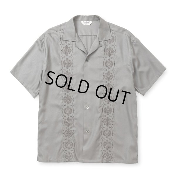 画像1: CALEE/VINTAGE TYPE GUAYABERA SH（GRAY）［キューバシャツ-25春夏］ (1)