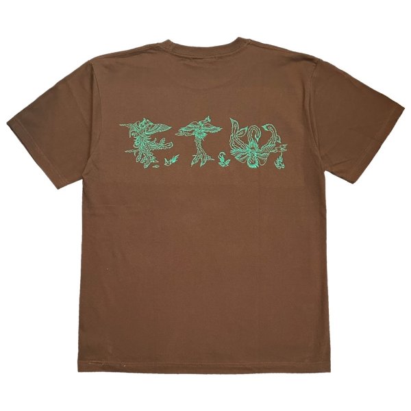 画像1: exodus/PHOENIX F.T.W. Tee（BROWN）［プリントT-25春夏］ (1)