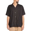 画像2: CALEE/VINTAGE TYPE GUAYABERA SH（GRAY）［キューバシャツ-25春夏］ (2)
