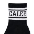 画像2: CALEE/JACQUARD PILE LINE SOCKS（BLACK/WHITE）［ラインソックス-25春夏］ (2)