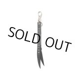 画像: CALEE/STUDS & KNITTING LEATHER SHORT KEY RING ＜TYPE B＞（BLACK/SILVER）［レザーショートキーリング-25春夏］