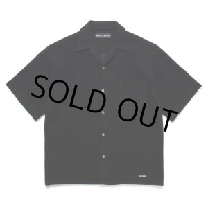 画像: WACKO MARIA/SUMMER KNIT OPEN COLLAR SHIRT（BLACK）［サマーニットオープンカラーシャツ-25春夏］