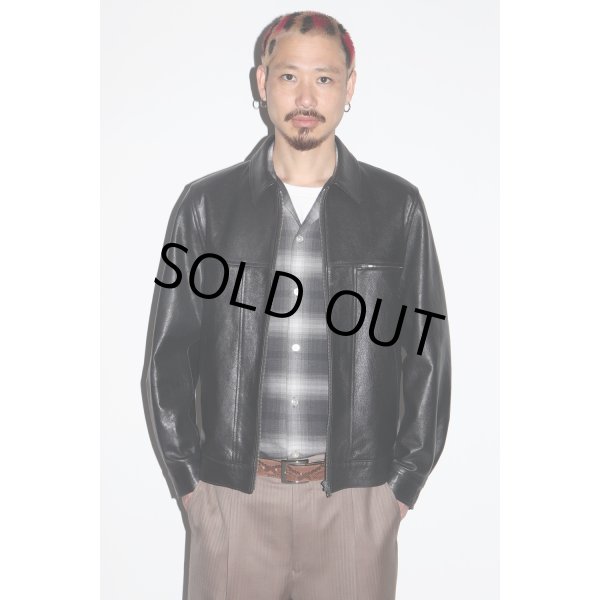 画像3: WACKO MARIA/OMBRE CHECK OPEN COLLAR SHIRT（GRAY）［オンブレチェックオープンカラーシャツ-25春夏］ (3)