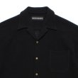 画像2: WACKO MARIA/SUMMER KNIT OPEN COLLAR SHIRT（BLACK）［サマーニットオープンカラーシャツ-25春夏］ (2)