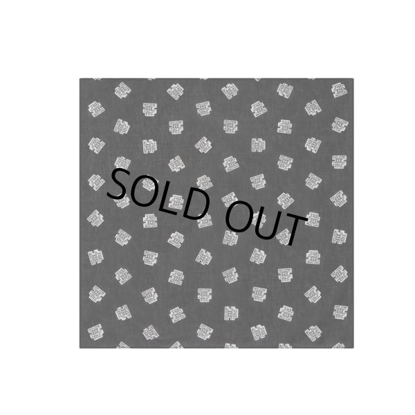 画像1: BlackEyePatch/OG LABEL PATTERNED BANDANA（BLACK） (1)