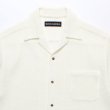 画像2: WACKO MARIA/SUMMER KNIT OPEN COLLAR SHIRT（WHITE）［サマーニットオープンカラーシャツ-25春夏］ (2)