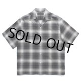 画像: WACKO MARIA/OMBRE CHECK OPEN COLLAR SHIRT（GRAY）［オンブレチェックオープンカラーシャツ-25春夏］