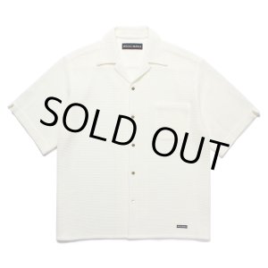 画像: WACKO MARIA/SUMMER KNIT OPEN COLLAR SHIRT（WHITE）［サマーニットオープンカラーシャツ-25春夏］