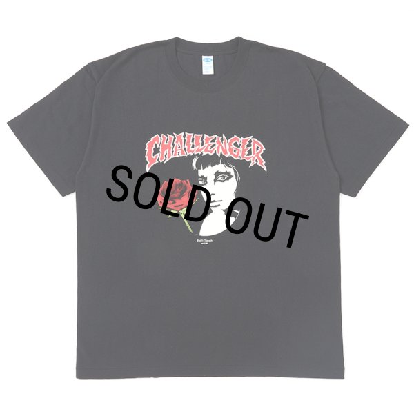 画像1: CHALLENGER/ROSEGIRL TEE（BLACK）［ローズガールT-25秋冬］ (1)