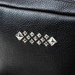 画像4: CALEE/STUDS LEATHER SHOULDER BAG ＜BOX TYPE＞（BLACK）［レザーショルダーバッグ-25春夏］ (4)