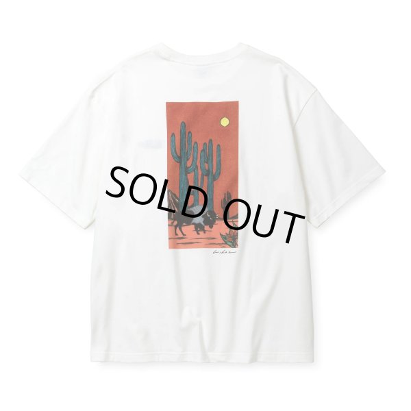 画像1: CALEE/× MIHO MURAKAMI DROP SHOULDER PRINT TEE（WHITE/A）［ドロップショルダープリントT-25春夏］ (1)
