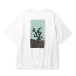 画像1: CALEE/× MIHO MURAKAMI DROP SHOULDER PRINT TEE（WHITE/B）［ドロップショルダープリントT-25春夏］ (1)