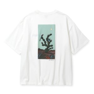 画像: CALEE/× MIHO MURAKAMI DROP SHOULDER PRINT TEE（WHITE/B）［ドロップショルダープリントT-25春夏］