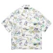 画像1: WACKO MARIA/HAWAIIAN SHIRT（WHITE）［ハワイアンシャツ-25春夏］ (1)