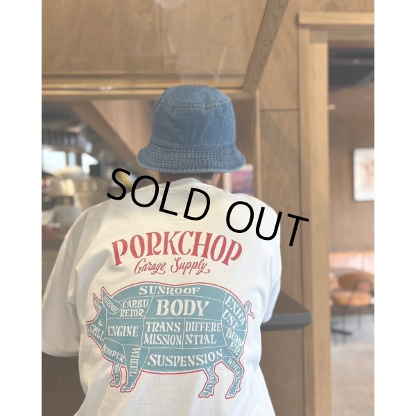 画像5: PORKCHOP/PORK BACK TEE（WHITE）［ポークバックT-25春夏］ (5)