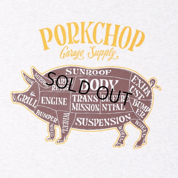 画像4: PORKCHOP/PORK BACK TEE（GRAY）［ポークバックT-25春夏］ (4)